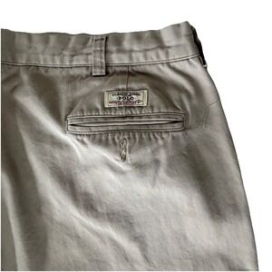 Polo Ralph Lauren Mens Classic Fit Chino Pants Khaki Tan 40x32 Cotton Trousers